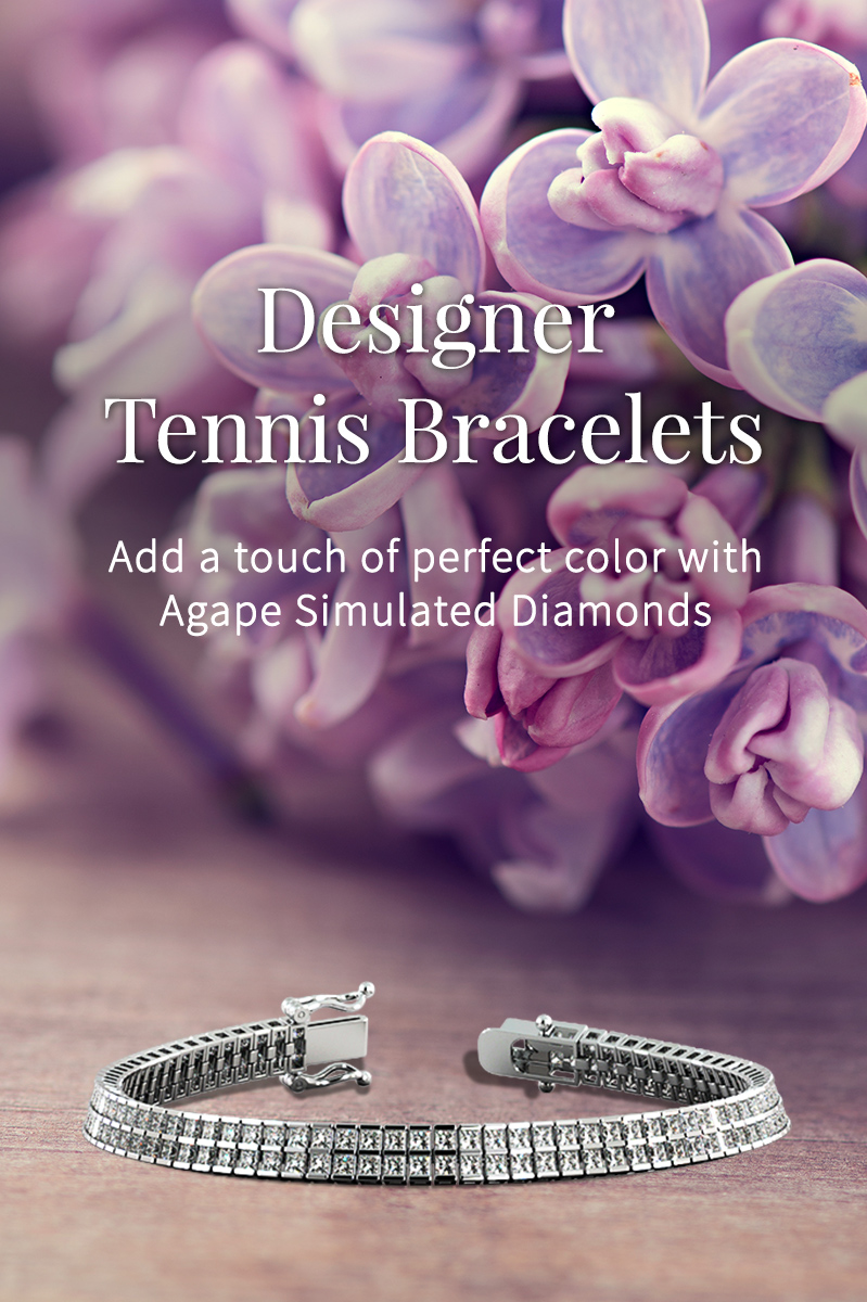 agape diamonds tennis bracelet